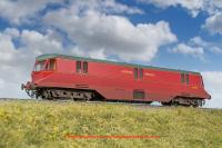 19432 Heljan AEC Parcels Railcar number 34 in BR Crimson Livery with grey roof - weathered